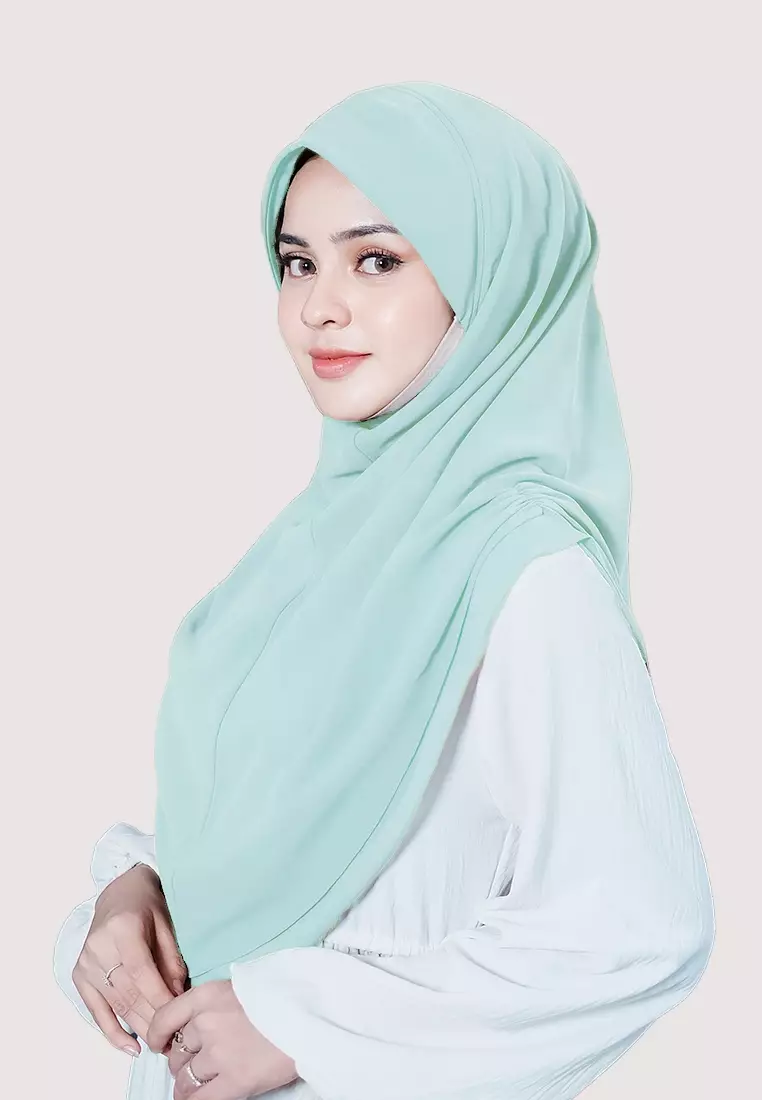HIJAB INSTAN IRISH - CYAN
