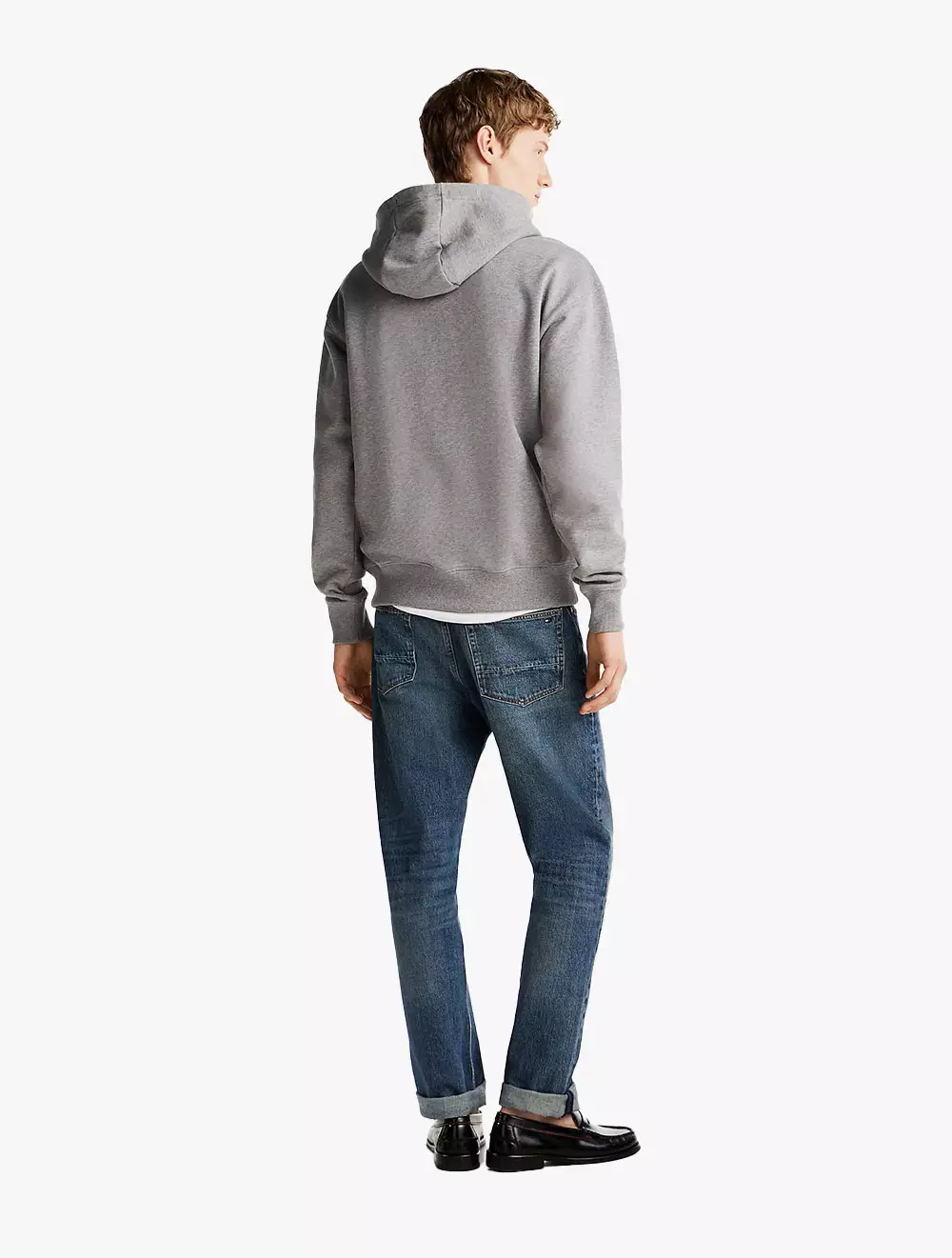 Tommy Hilfiger - Embroidered Hilfiger Crest Hoodie - Grey