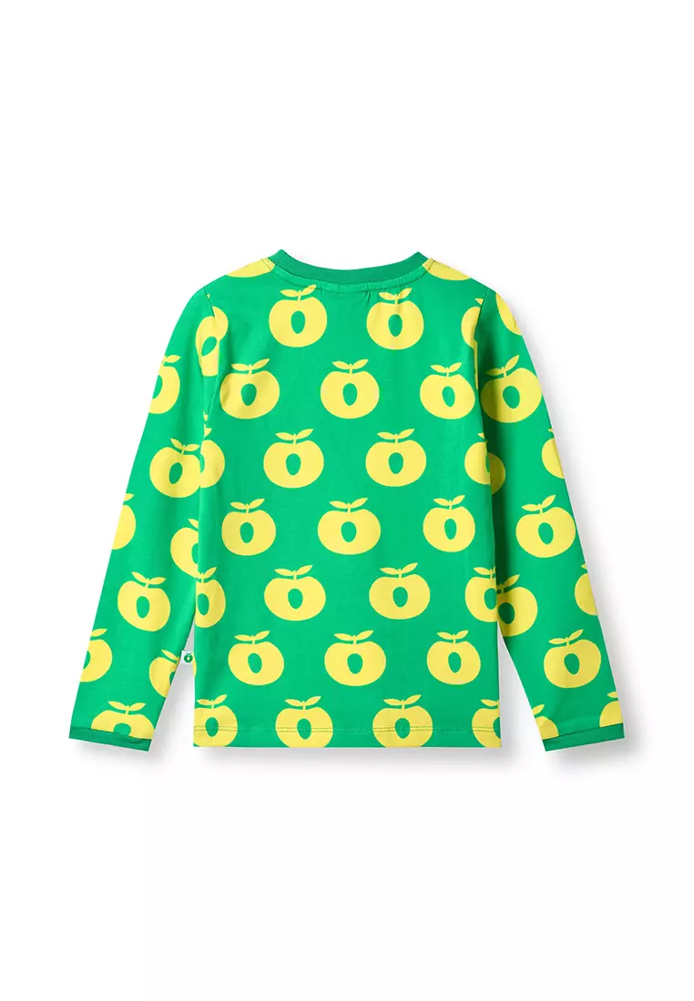 Long-sleeved top with apples