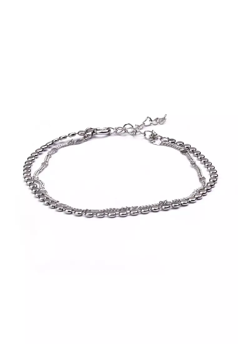 White gold sale chain bracelet