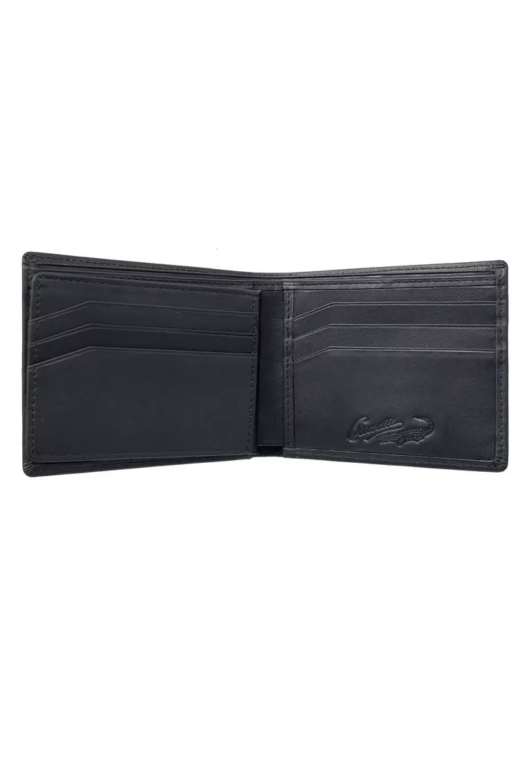 Crocodile 886BY Dompet Tri-fold Wallet Leather Kulit Original - Hitam