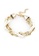 Urban Outlier white and gold Metal Chain Twisted Beads Korean Fashion Bracelet 6B522ACDE19946GS_1