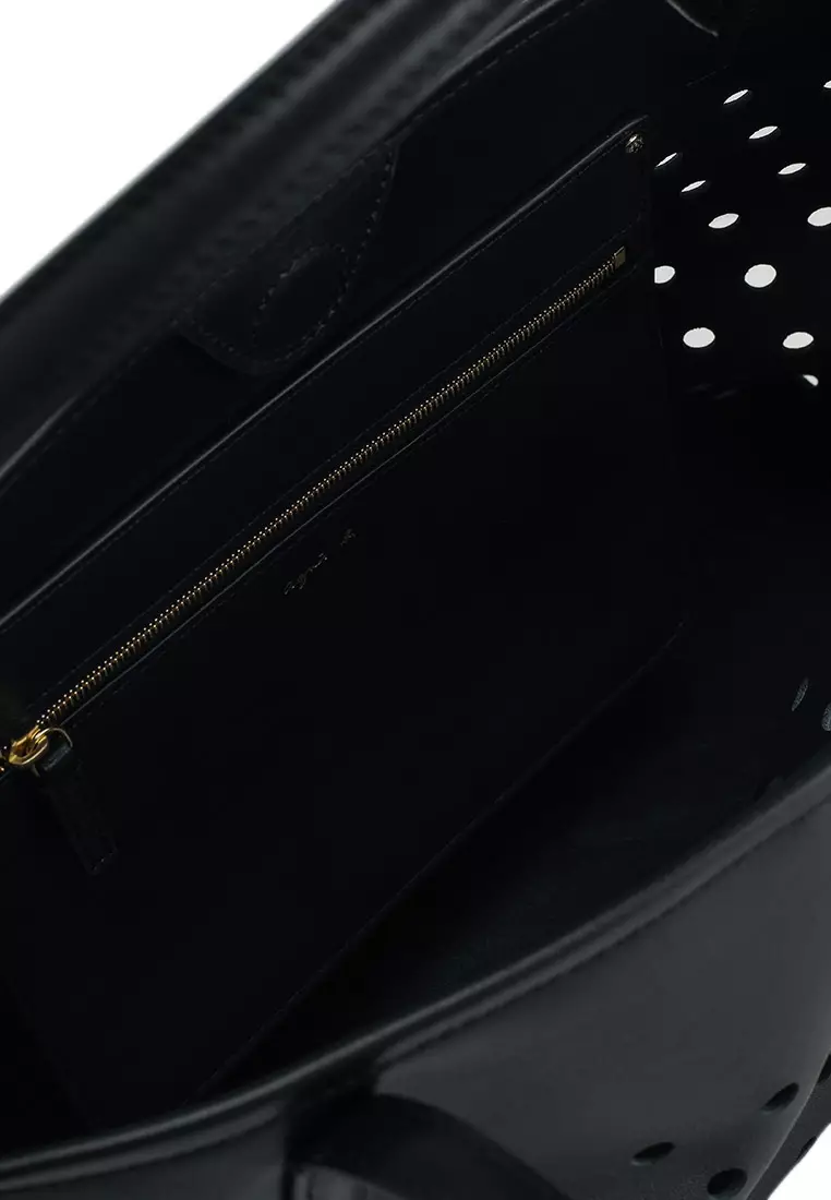 Perforated Leather Tote Bag