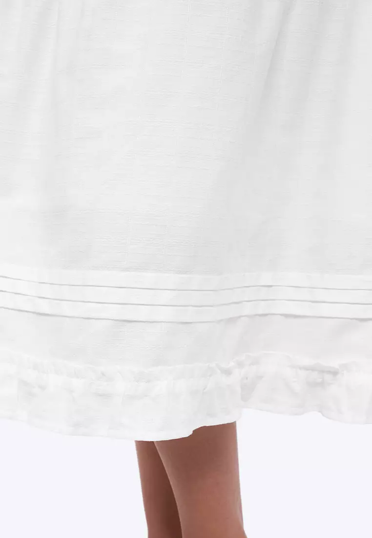 Pleated A-Line Skirt