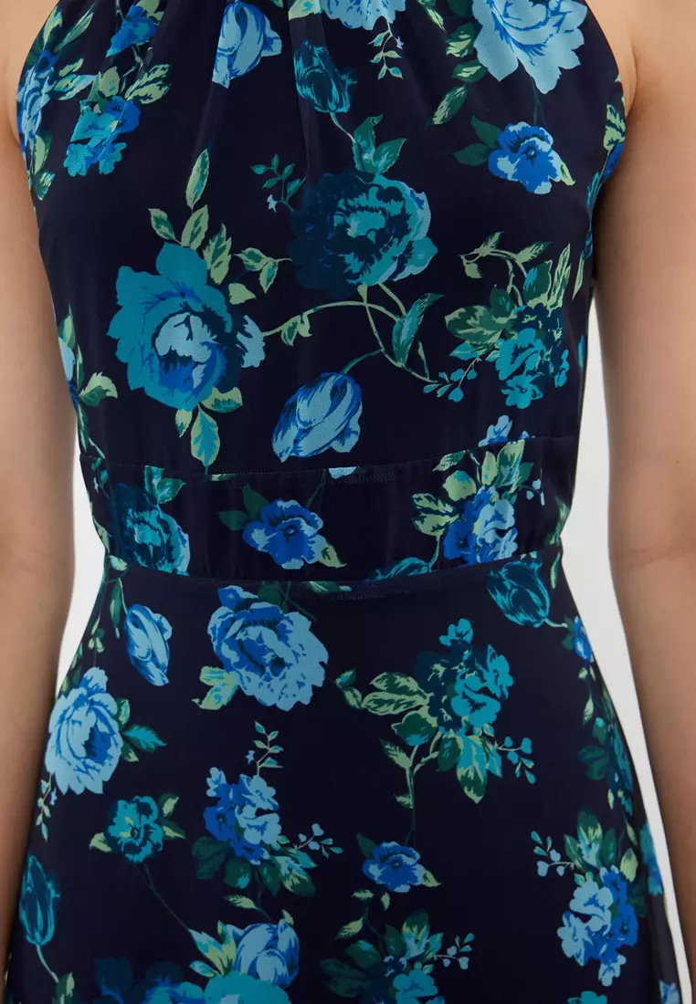 Halter Neck Midi Dress