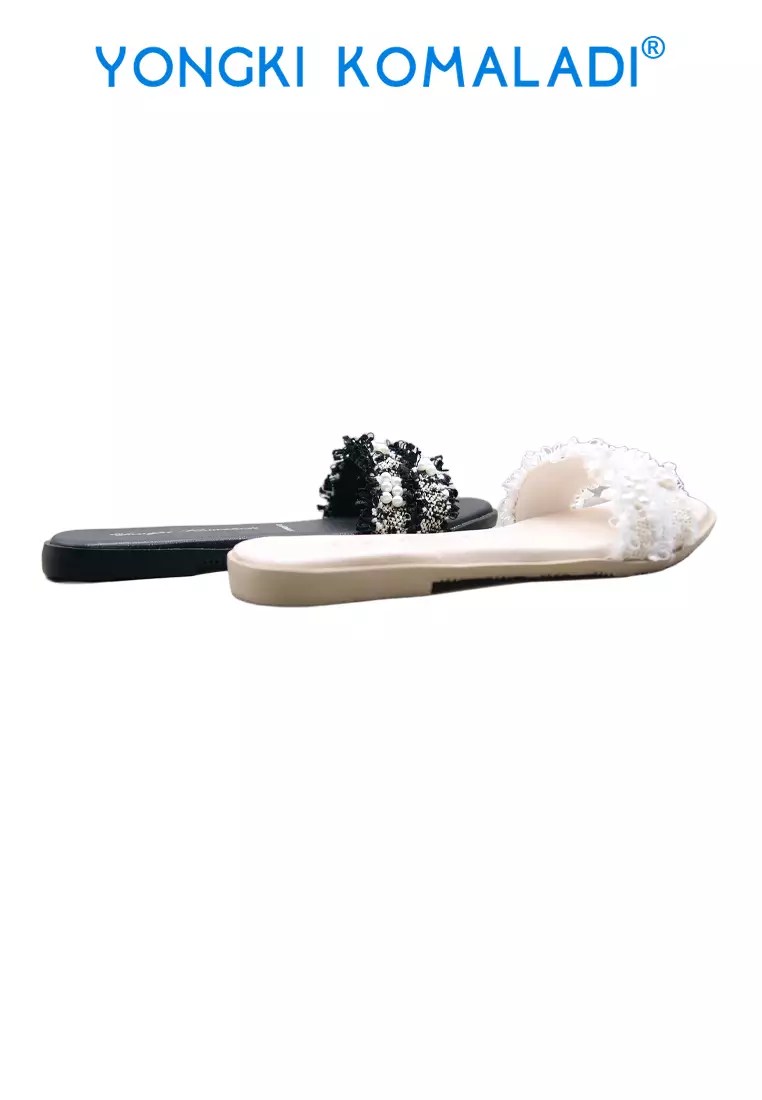 YONGKI KOMALADI FLORETTA SANDAL OL-EFTR464-25 HITAM