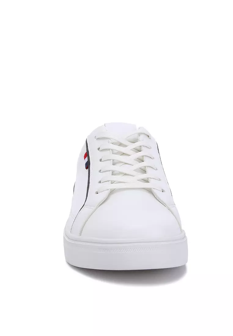 Men's Low Top Lace-up Sneakers in White
