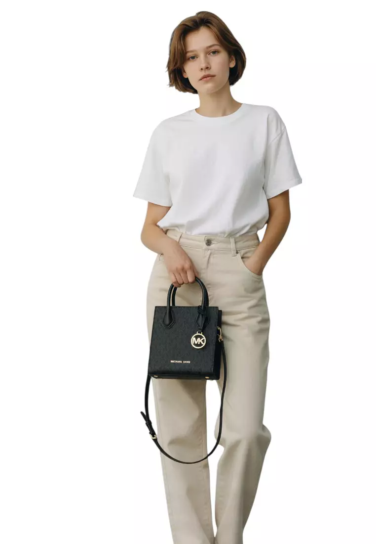 Buy Michael Kors Mercer Extra-Small Signature Crossbody Bag