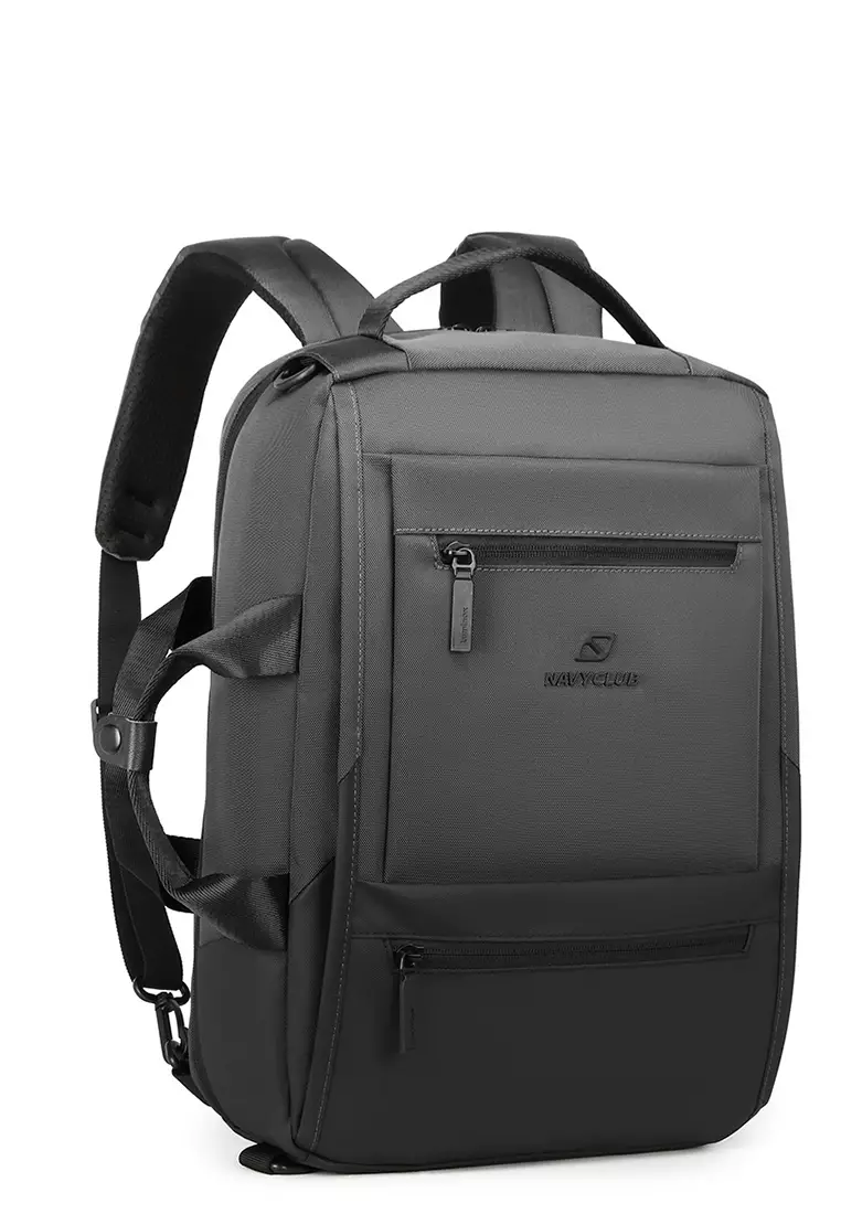 Navy Club Tas Ransel Laptop 3 in 1 HAJ - Backpack Built In USB Port Up To 14 Inch (Ransel - Selempang - Jinjing)