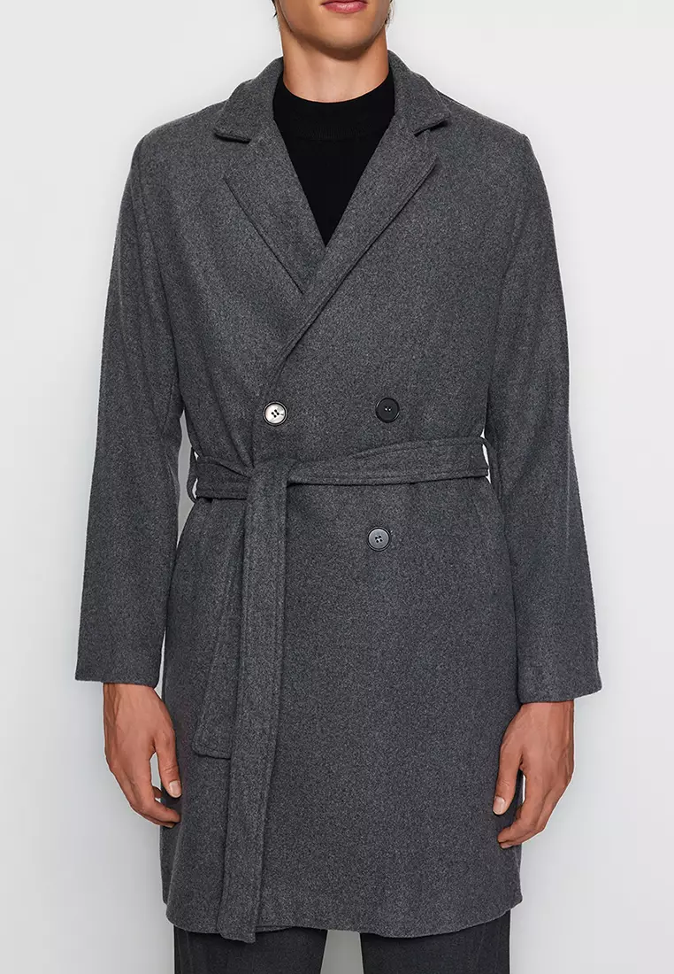 Men's Regular Fit Long Coat