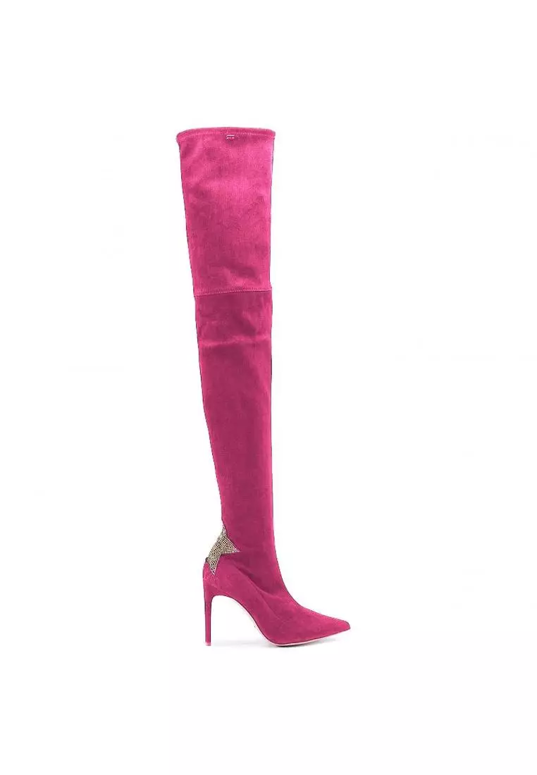 Fuchsia over on sale the knee boots
