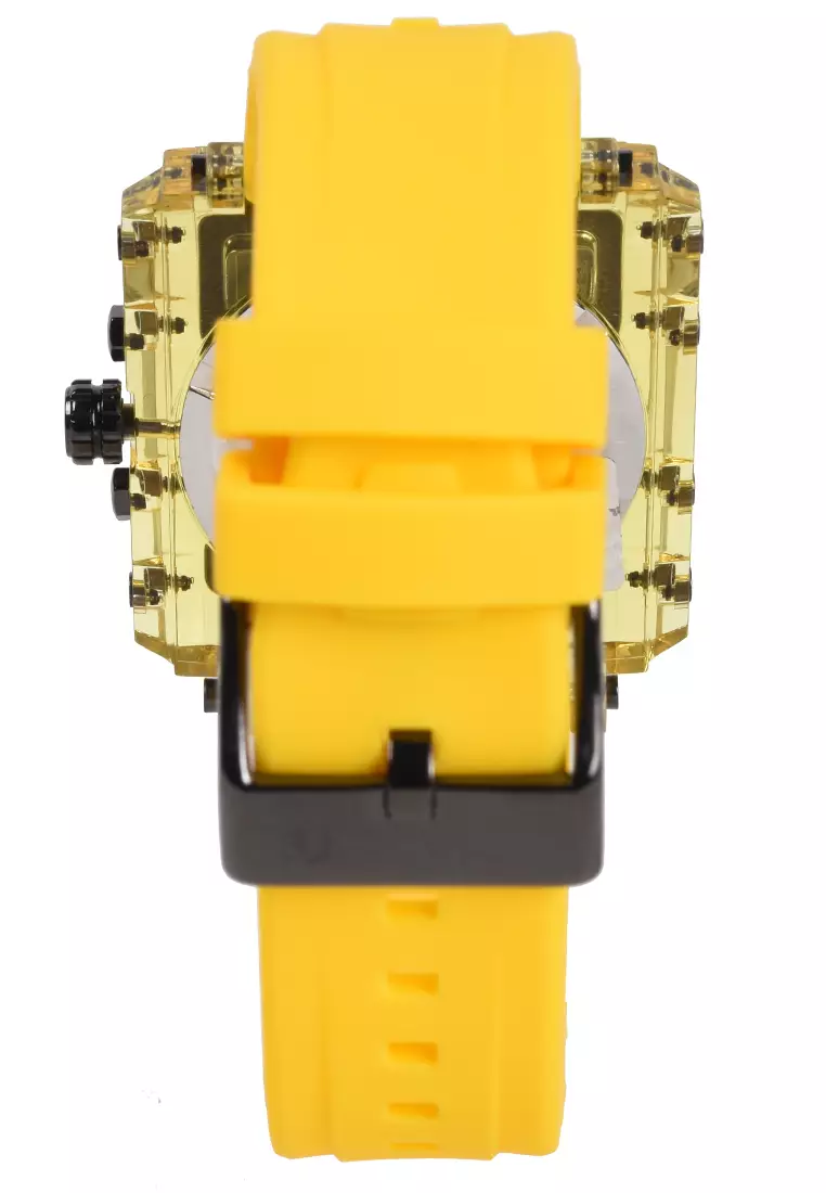 Expedition - Jam Tangan Wanita - Transparent Yellow - Rubber Strap - 6808MFRIGBAYL