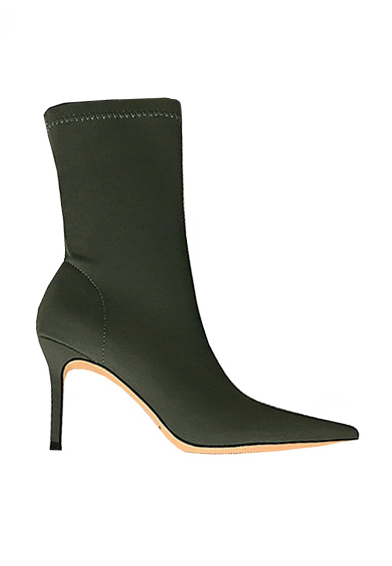 VANSA Slim Stretch Fabric Ankle Boots VSW-B315A1