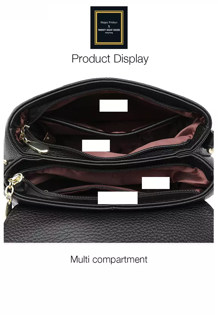 Faux Leather Three Way Flap Handbag JW HD-2834