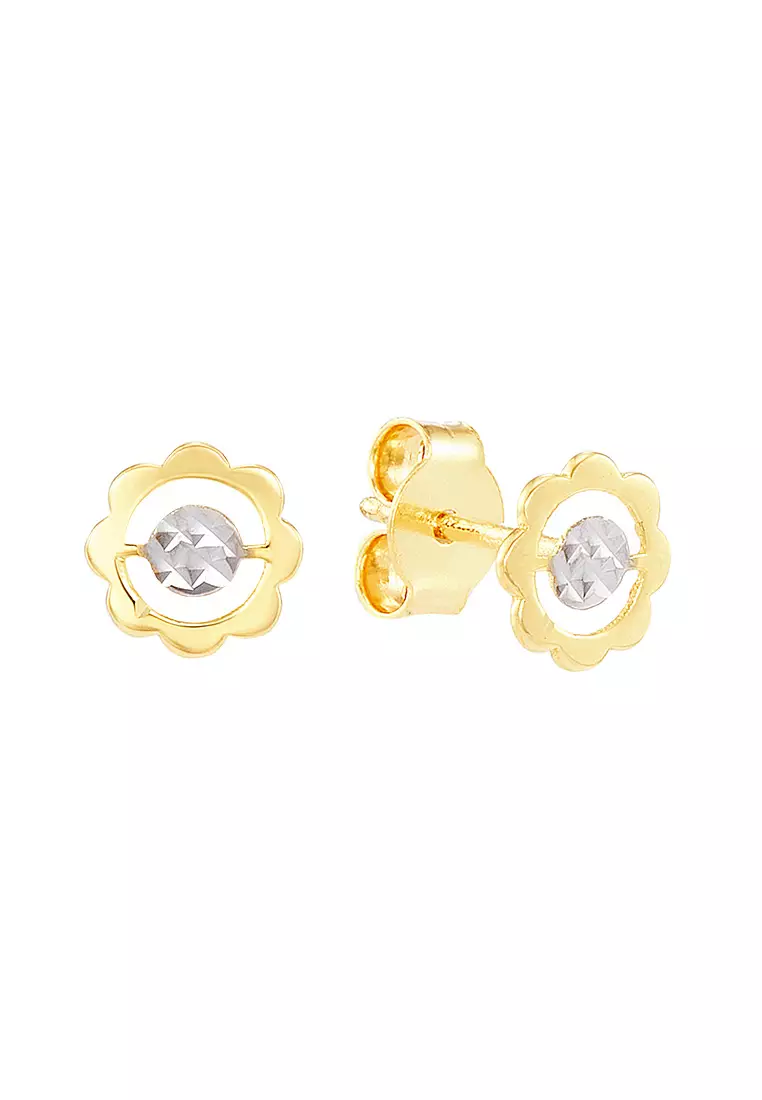Buy HABIB HABIB 375 9K Yellow and White Gold Earrings MNM273 E