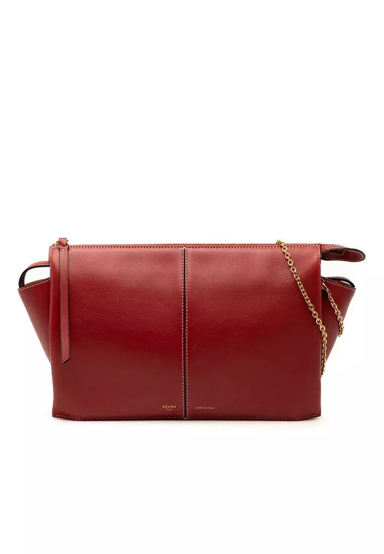 LiLichan⚐︎38 Buy CELINE Pre-Loved Celine Trifold Leather Clutch On Chain 2026