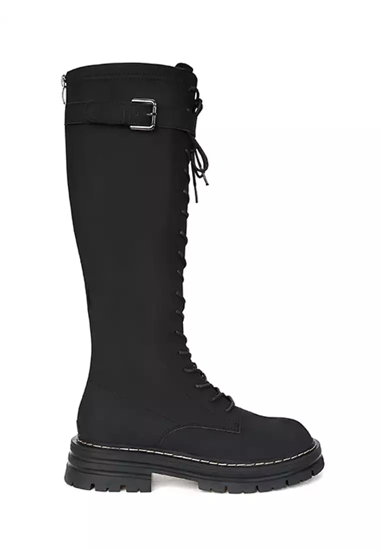 Discount on Twenty Eight Shoes  shoes - SKU: VANSA Fashion Lace-Up Platform Knight Boots VSW-B39311