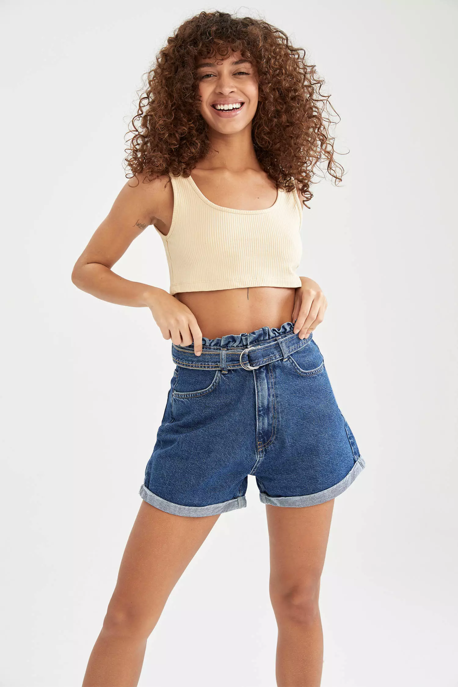 Glassons denim deals mom shorts