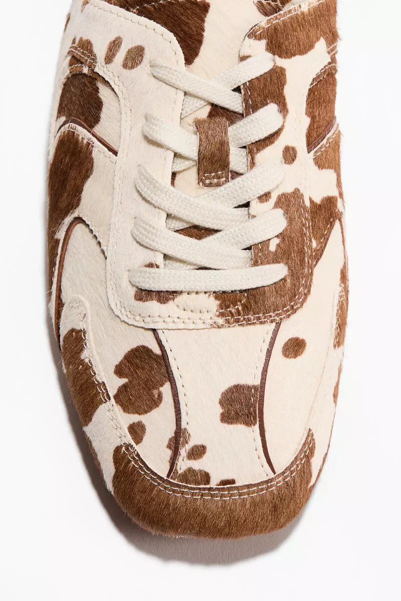 Trainer-style leather mules