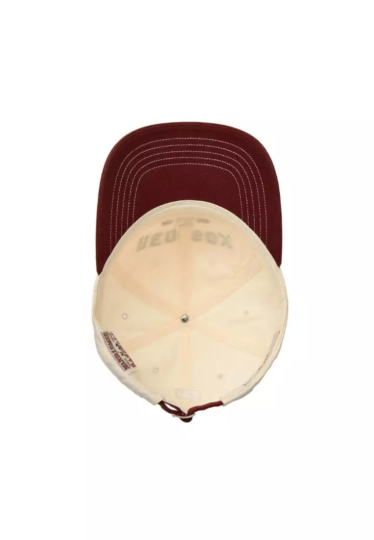 VARSITY LETTERING COLOR BLOCK UNSTRUCTURED BALL CAP BOSTON RED SOX