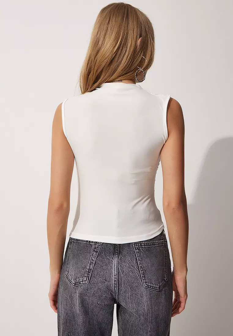 Sleeveless Knitted Blouse