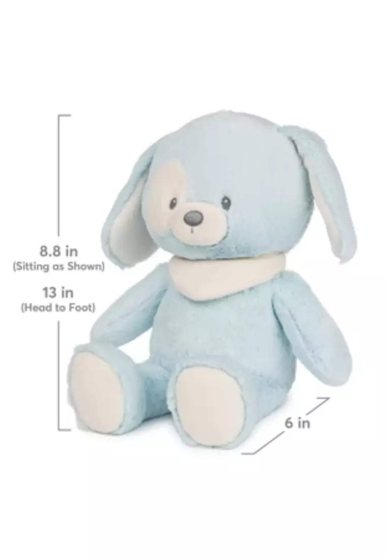 Gund Recycled Puppy, Blue Plush Toy, 13 IN