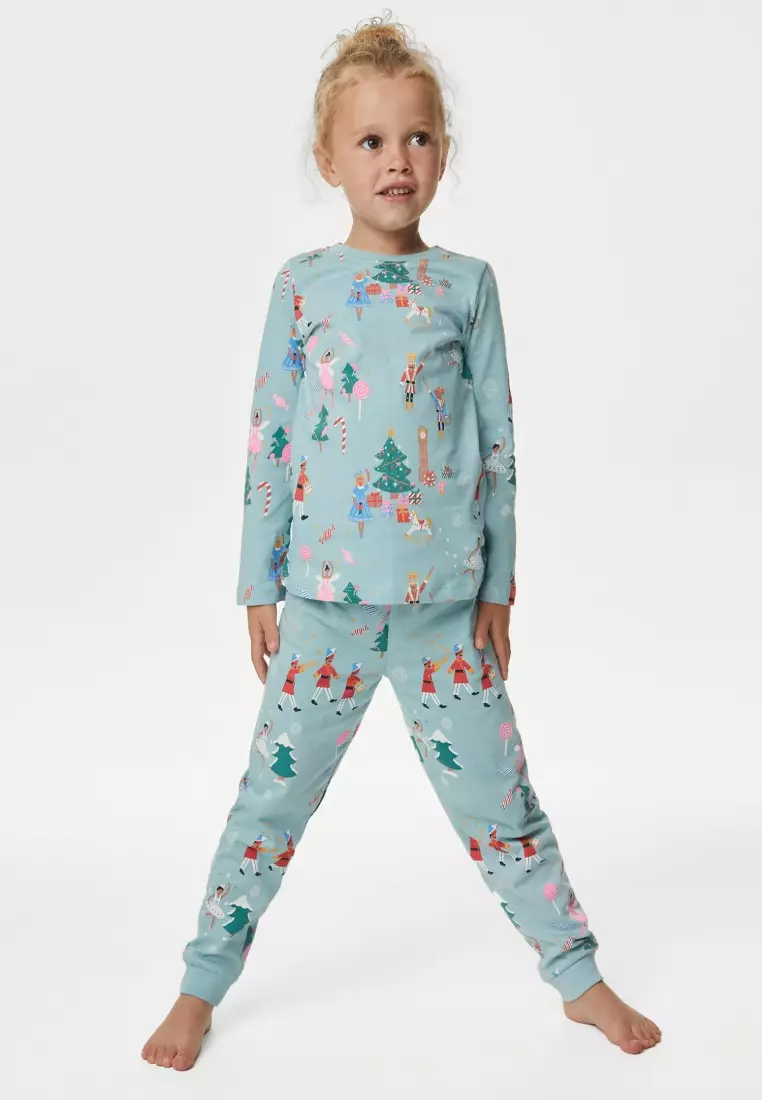 Buy MARKS SPENCER Pure Cotton Nutcracker Christmas Pyjamas 2024
