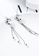 ZITIQUE silver Women's Black Flower Tassel Hook Earrings - Silver CDC42ACB8B5B58GS_5