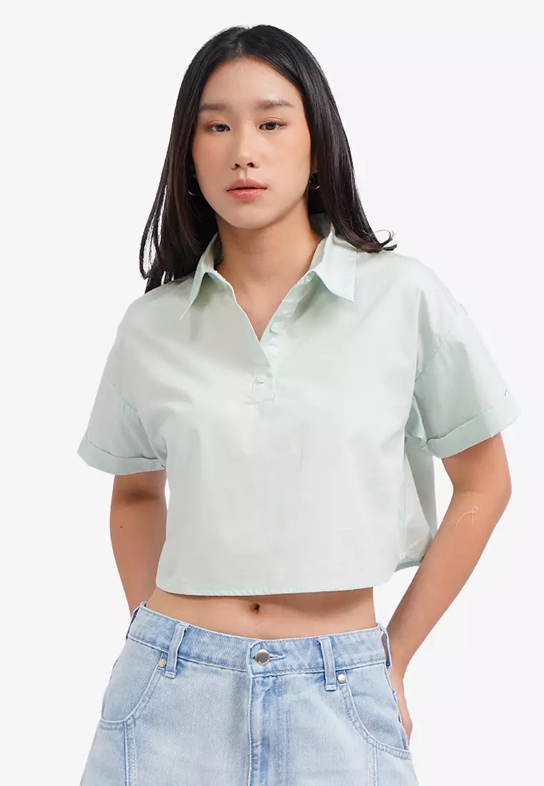 Half Placket Button Up Shirt