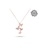 Millenne silver MILLENNE Millennia 2000 Fluttering Butterflies Cubic Zirconia Rose Gold Necklace with 925 Sterling Silver 855B3ACEC324CCGS_3