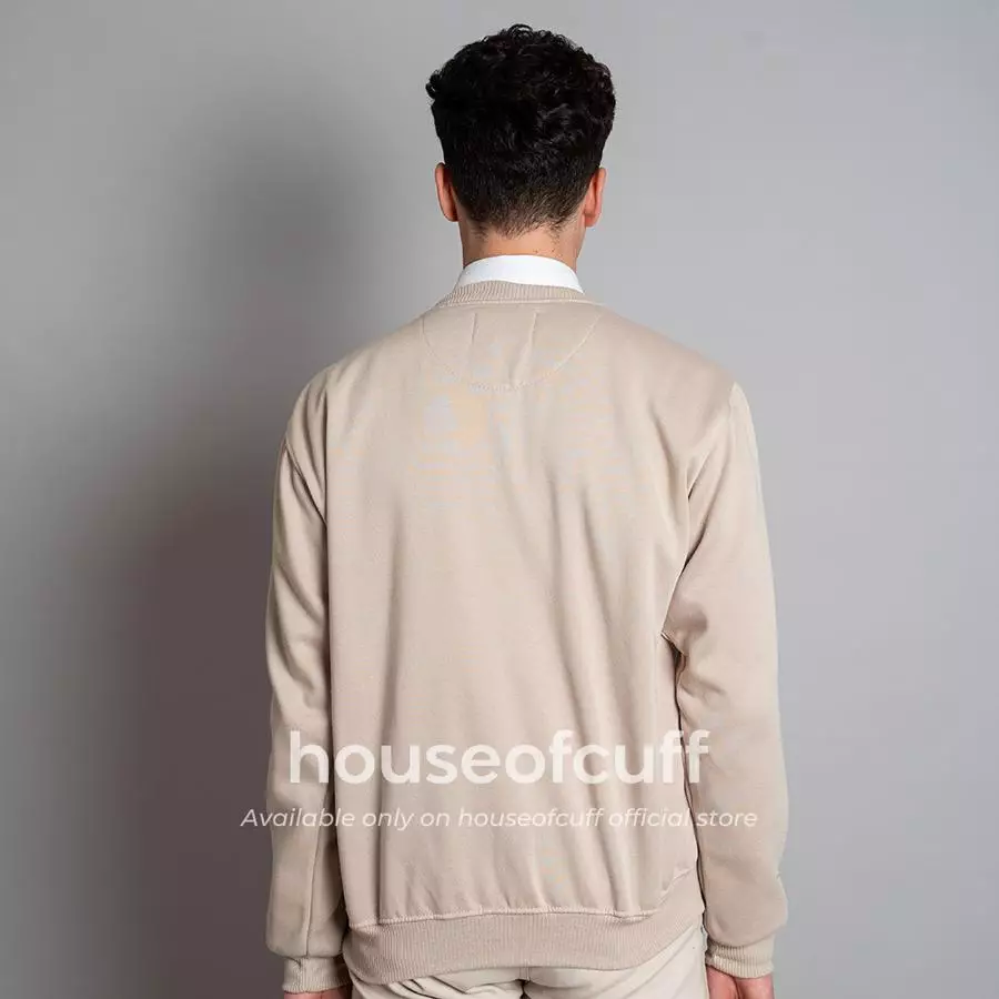 Houseofcuff sweater crewneck basic outer beige