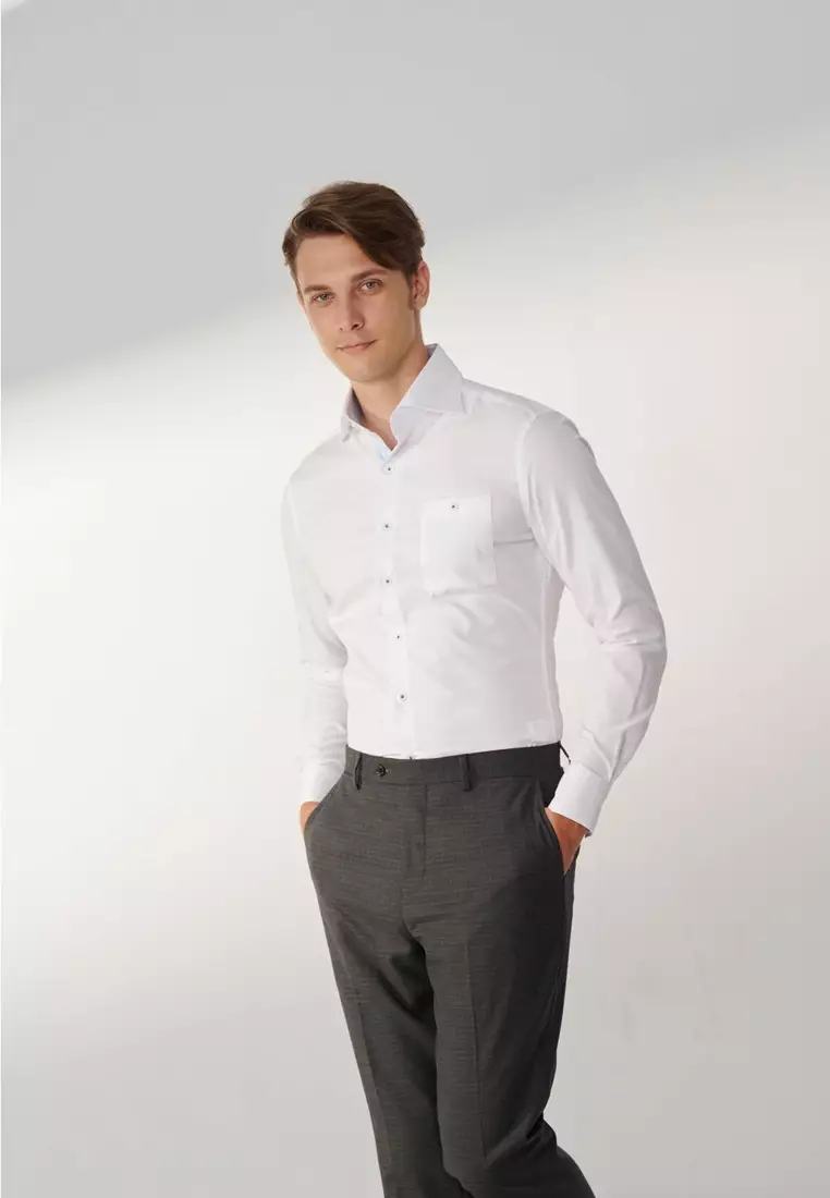 White Slim Fit Shirt