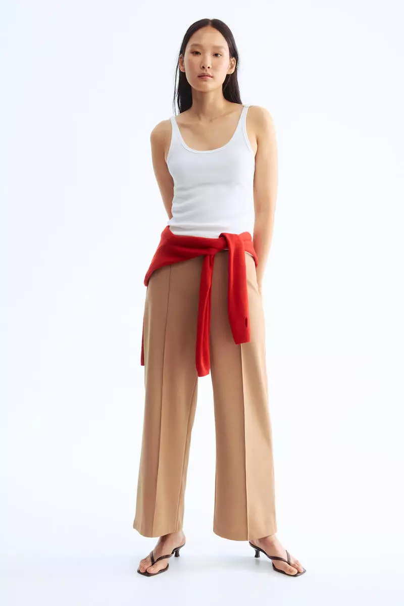 Crease-front trousers