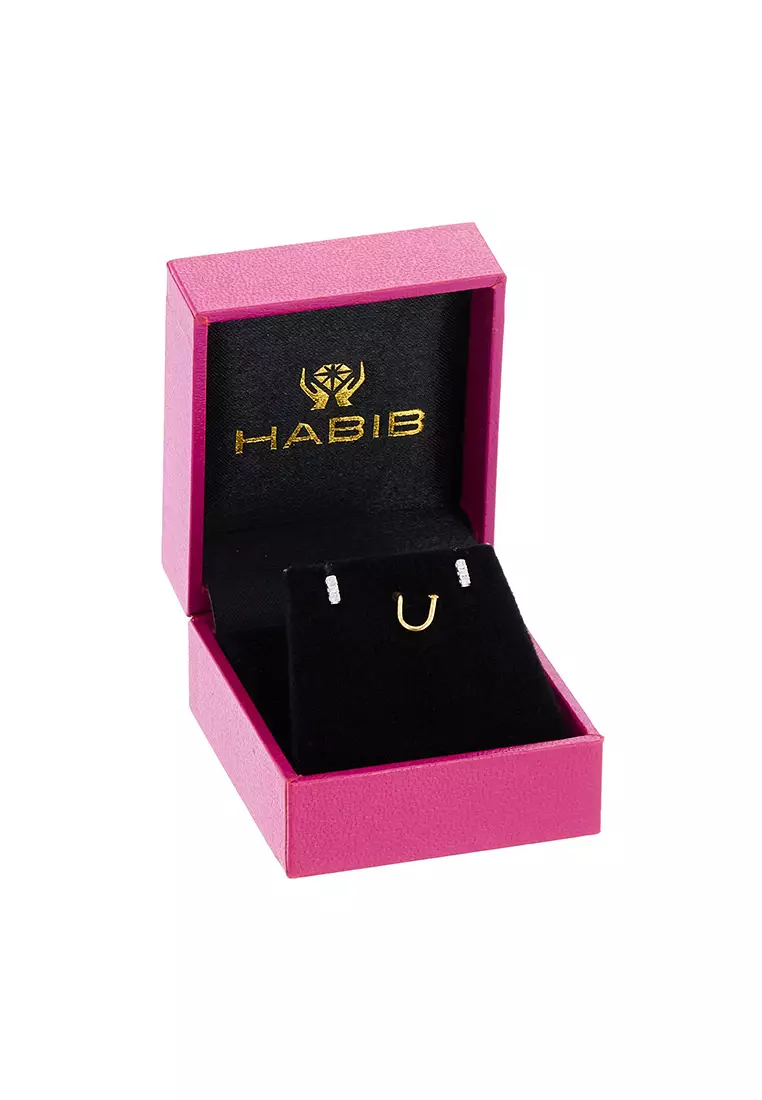 HABIB Round Diamond Earrings in 375/9K Yellow Gold 457180623(YG)