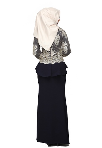 Buy Puspa Lace Kurung from ARCO in Blue and Gold only 199