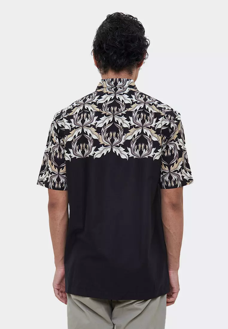 Manzone kemeja lengan pendek Konrad - black