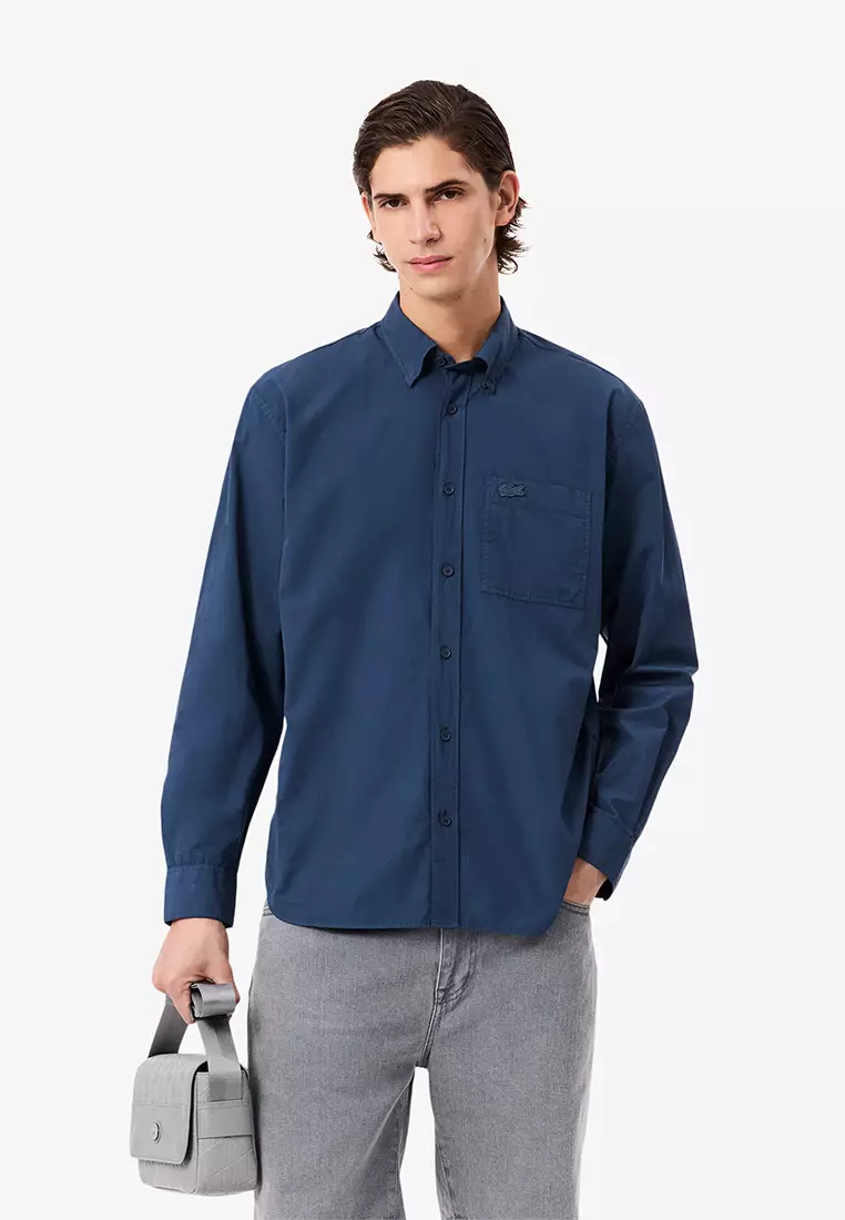 Lightweight Relaxed Fit Poplin Shirt
