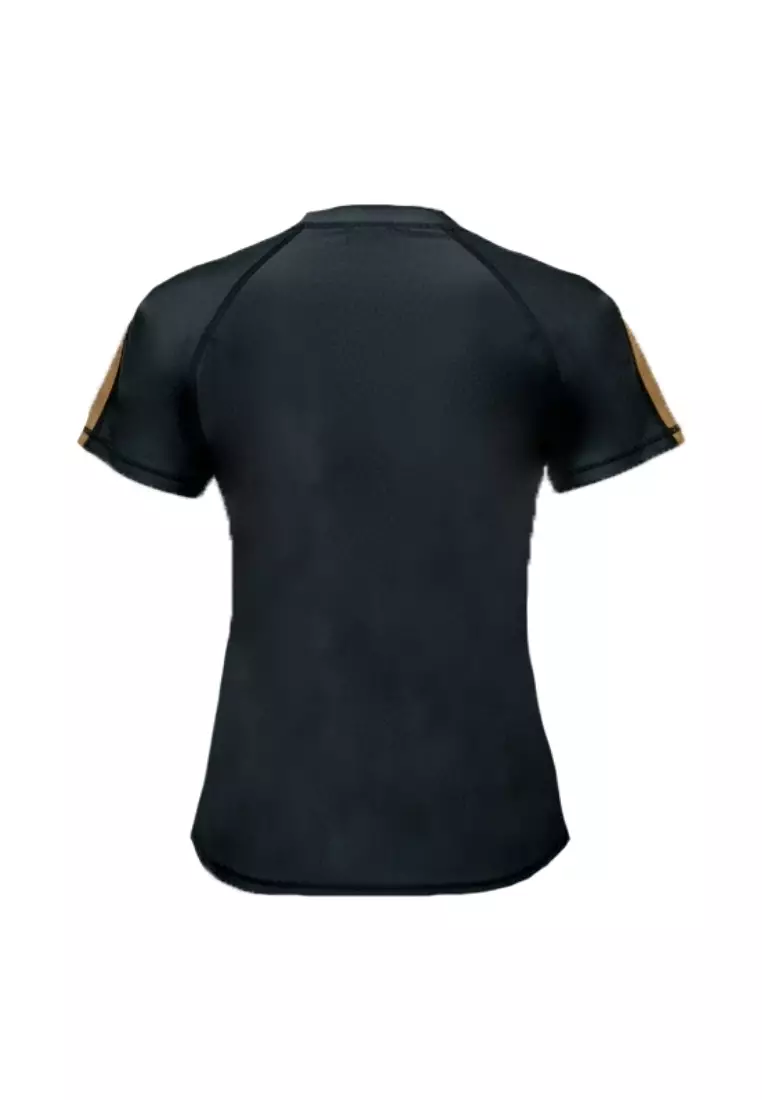 Sportif Short Sleeved Rashguard with Removable Bra Pads Swimwear for Women