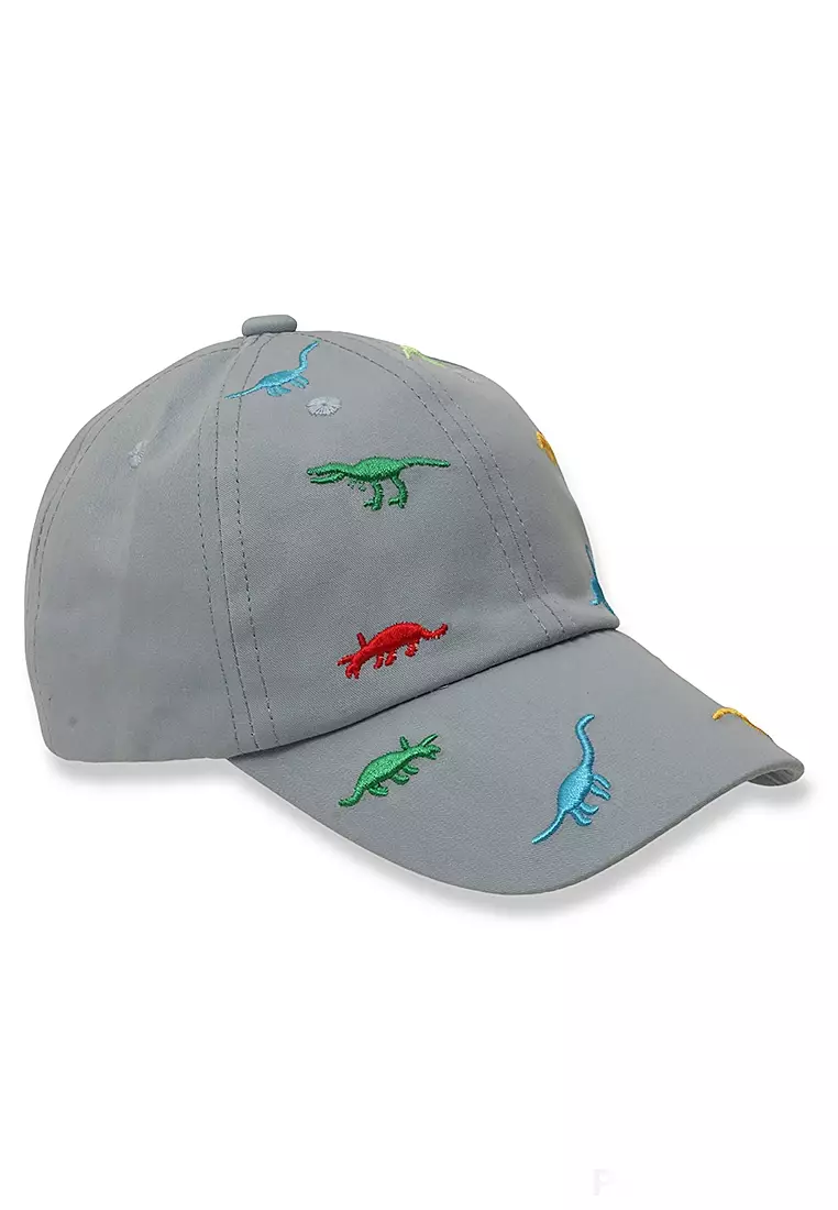 Javer Topi Anak Unisex Motif Dinosaurs Aksesoris Fashion Kid Baseball Caps Material Cotton ORIGINAL - Blue