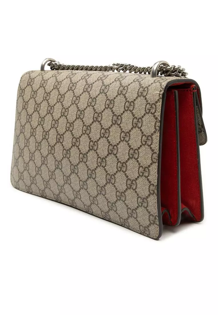 Pre-Loved Gucci Medium Gg Supreme Dionysus Crossbody