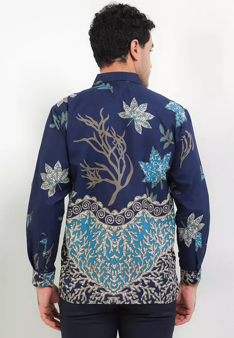 Ranting Kemeja Batik Exclusive Premium Pria Casual Modern Lengan Panjang