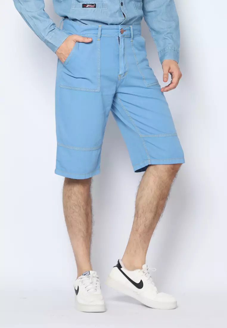 Celana Pendek Skena Pria Denim Chambay 162404