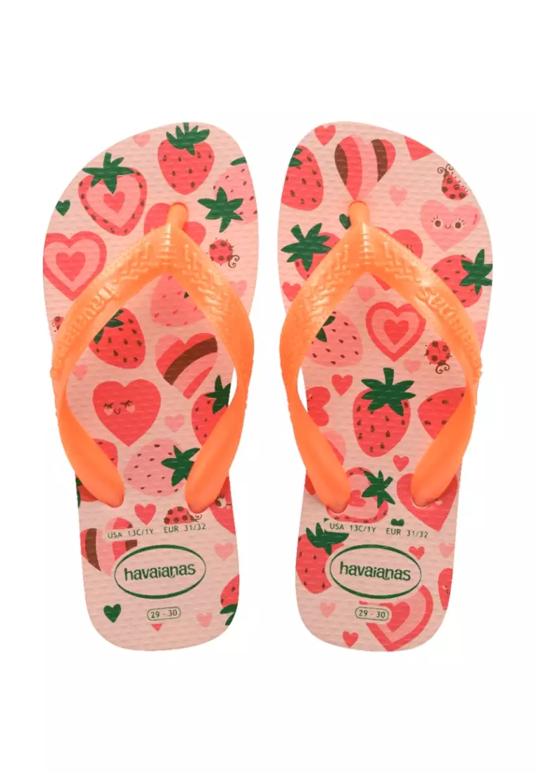 Havaianas Kid's Flores Top Flip Flop-Pink/Confete