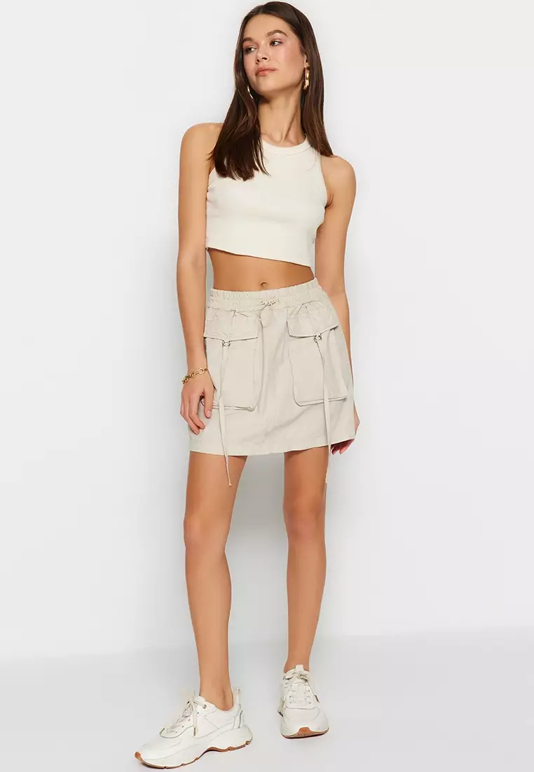 Buy Trendyol Pocketed Mini Skirt 2024 Online ZALORA Singapore