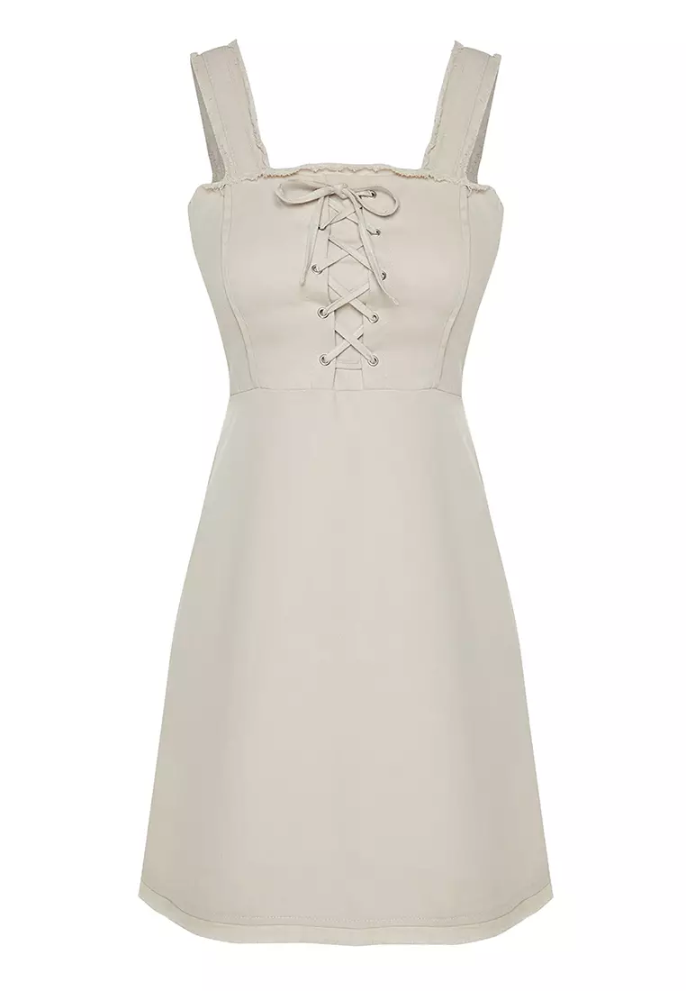 Lace-Up Detailed Dress