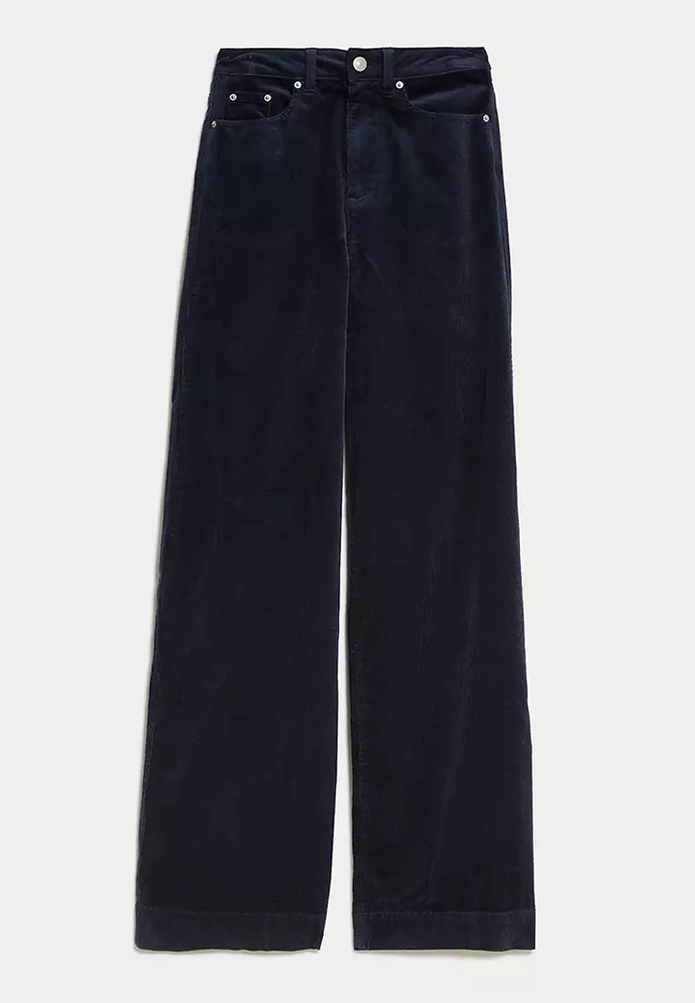 Cord Wide Leg Trousers