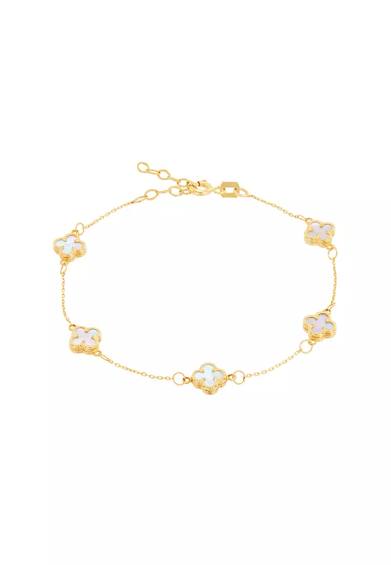 HABIB Mother of Pearl Bracelet in 585/14K Yellow Gold YOMB00006