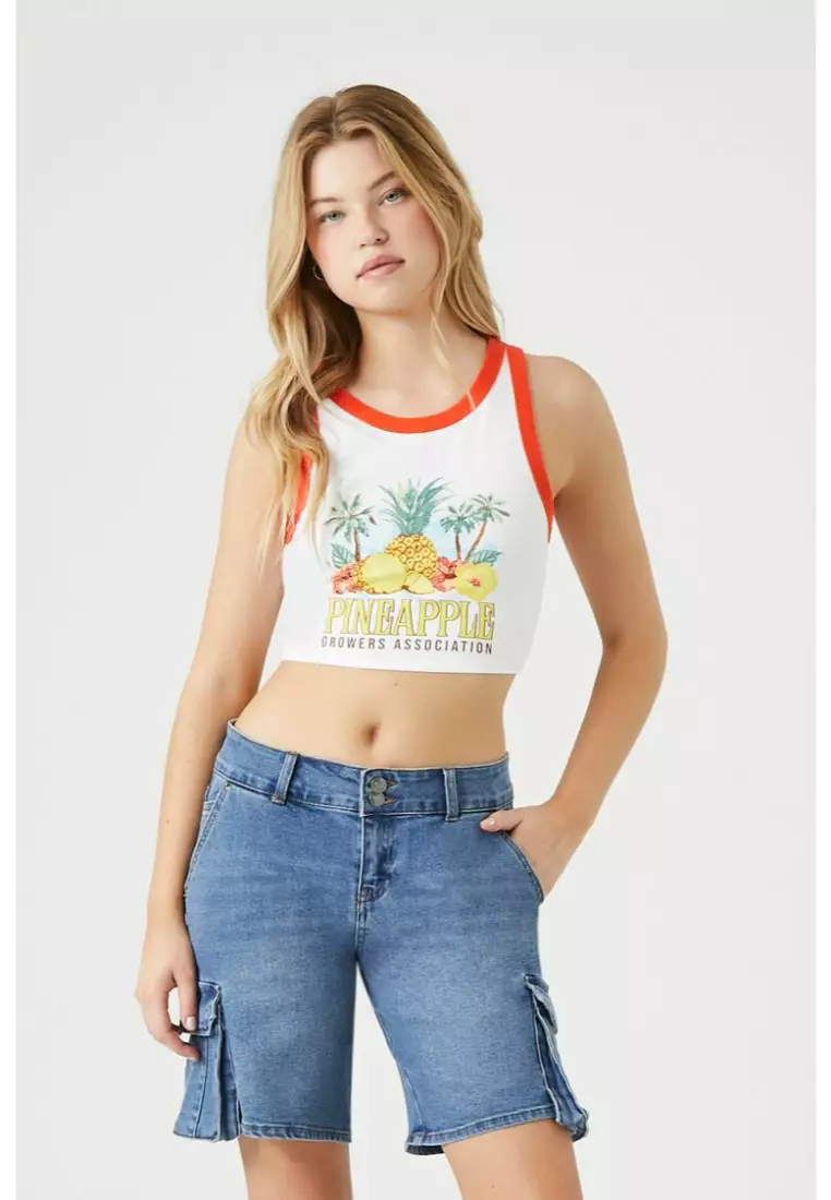 Pineapple shorts on sale forever 21