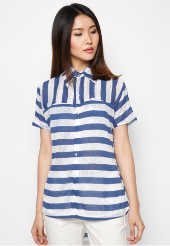 Vertical Horizon Blue Lace Shirt