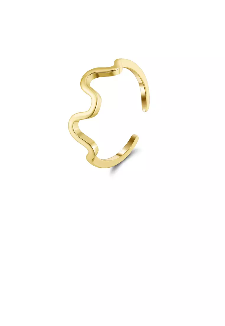 Buy Glamorousky 925 Sterling Silver Plated Gold Simple